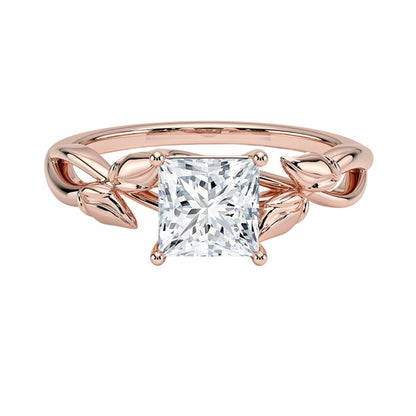 Split Shank 1 CT Princess Cut Lab Grown Diamond Engagement Ring - view 1