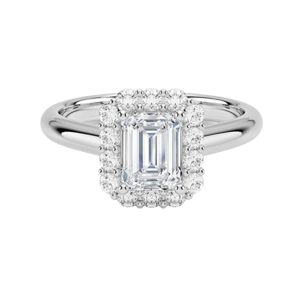 1 CT Emerald Cut Lab Grown Diamond Engagement Ring - view 5