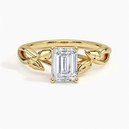 Split Shank 1 CT Emerald Cut Lab Grown Diamond Engagement Ring - view 4
