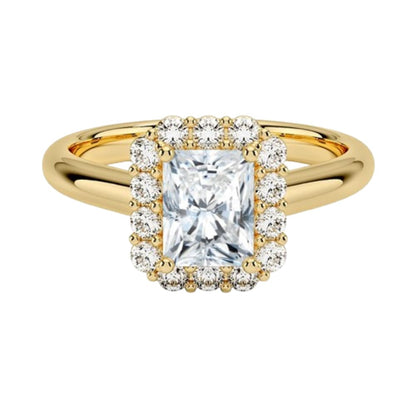 1 CT Radiant Cut Lab Grown Diamond Engagement Ring - view 1