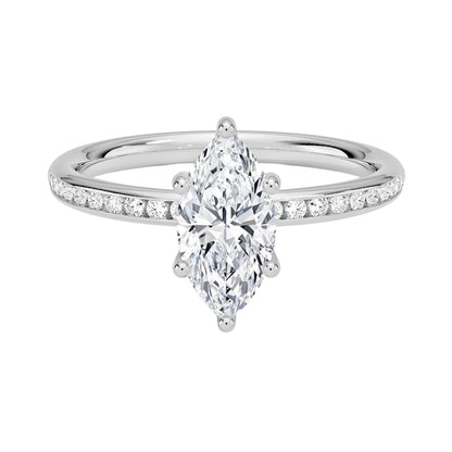 Solitaire 1 CT Marquise Cut Lab Grown Diamond Ring - view 1