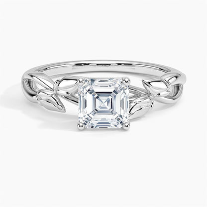 Split Shank 1 CT Asscher Cut Lab Grown Diamond Engagement Ring - view 6