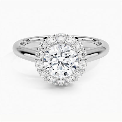 1 CT Round Cut Lab Grown Diamond Engagement Ring - view 5