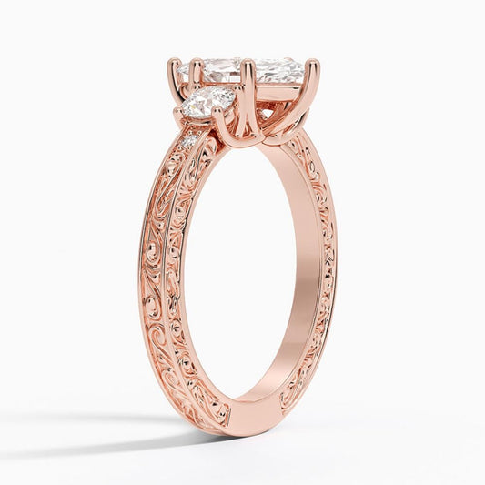 Solitaire 1 CT Marquise Cut Lab Grown Diamond Engagement Ring - view 2