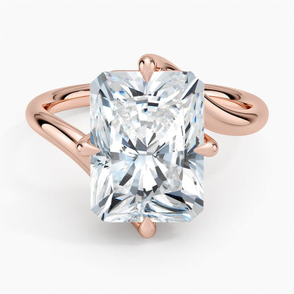 Radiant Cut 5 CT Lab Grown Diamond Engagement Ring - view 7
