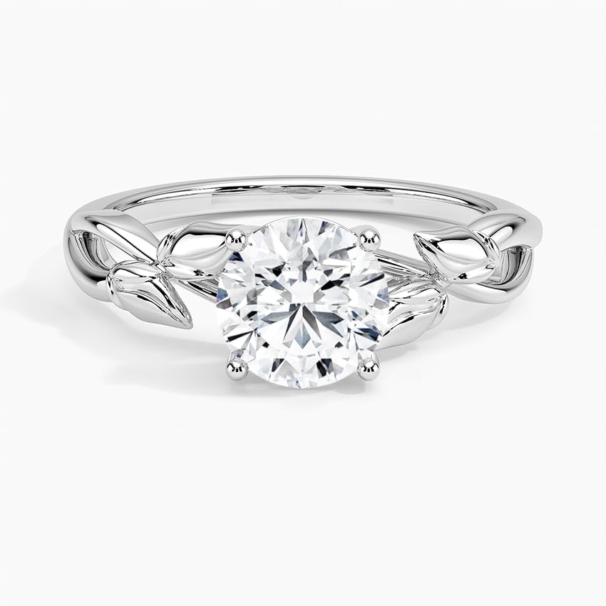 Split Shank 1 CT Round Cut Lab Grown Diamond Engagement Ring - view 6