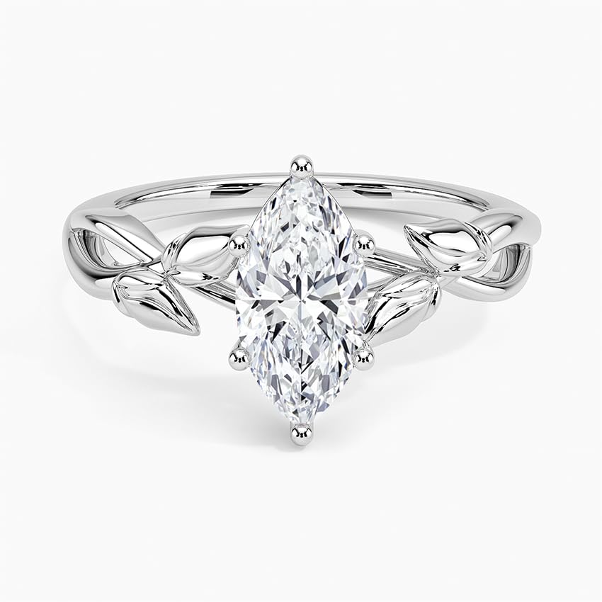 Split Shank 1 CT Marquise Cut Lab Grown Diamond Engagement Ring - view 4