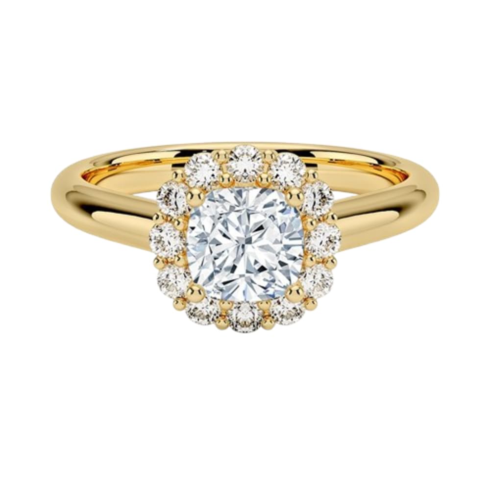 1 CT Cushion Cut Lab Grown Diamond Engagement Ring - view 5