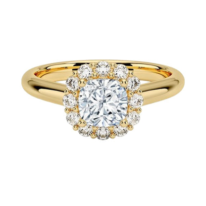 1 CT Cushion Cut Lab Grown Diamond Engagement Ring - view 5