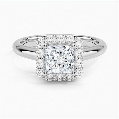 1 CT Princess Cut Lab Grown Diamond Engagement Ring - view 4