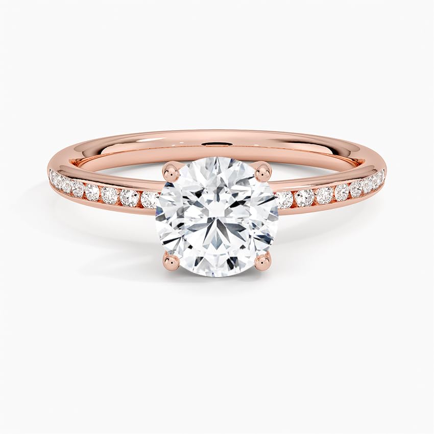 Solitaire 1 CT Round Cut Lab Grown Diamond Ring - view 6