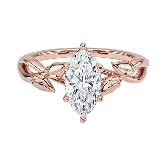 Split Shank 1 CT Marquise Cut Lab Grown Diamond Engagement Ring - view 1