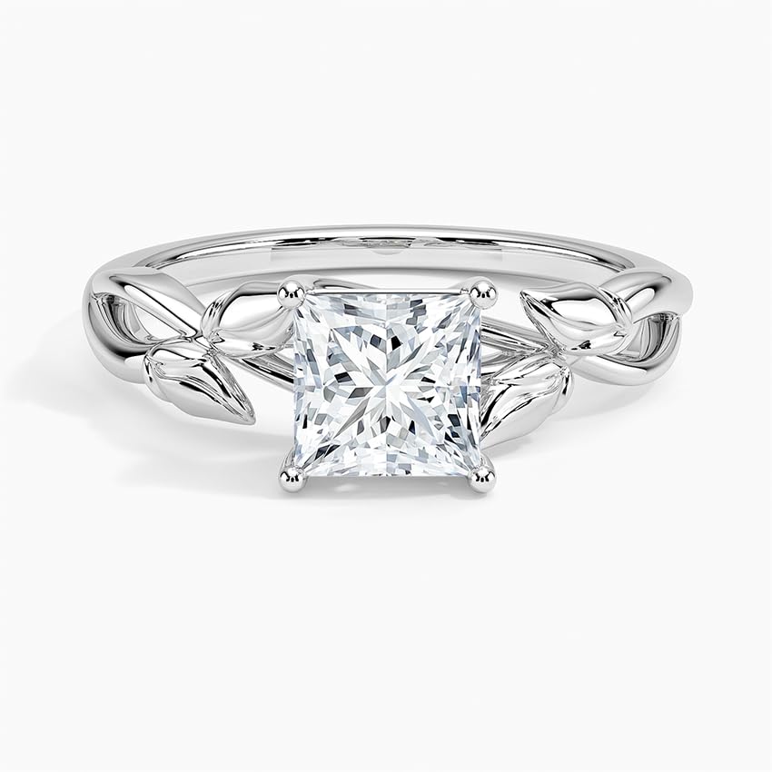 Split Shank 1 CT Princess Cut Lab Grown Diamond Engagement Ring - view 4