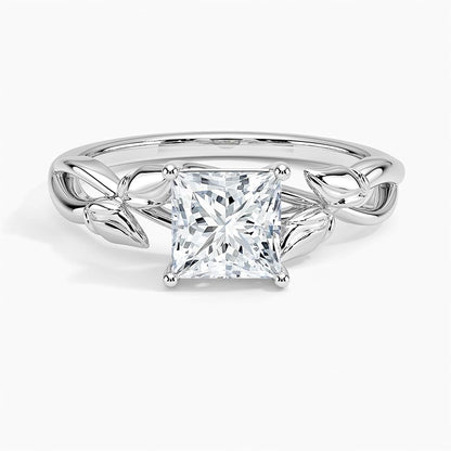 Split Shank 1 CT Princess Cut Lab Grown Diamond Engagement Ring - view 4