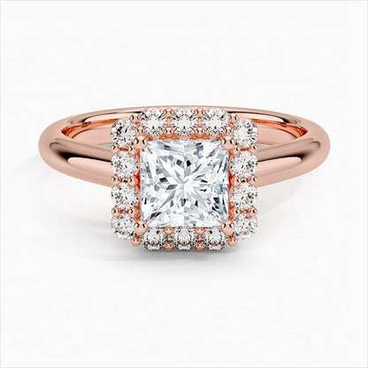 1 CT Princess Cut Lab Grown Diamond Engagement Ring - view 5