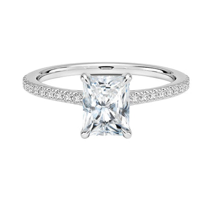 Solitaire 1 CT Radiant Cut Lab Grown Diamond Engagement Ring - view 1