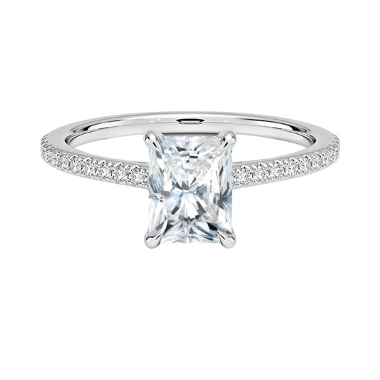 Solitaire 1 CT Radiant Cut Lab Grown Diamond Engagement Ring - view 1