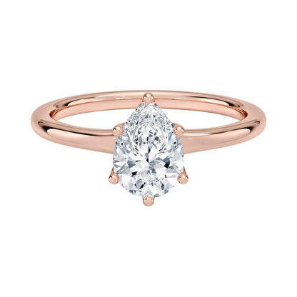 1 CT Pear Cut Lab Grown Diamond Engagement Ring - view 3