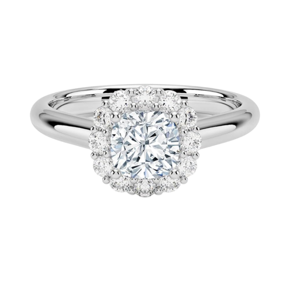 1 CT Cushion Cut Lab Grown Diamond Engagement Ring - view 1