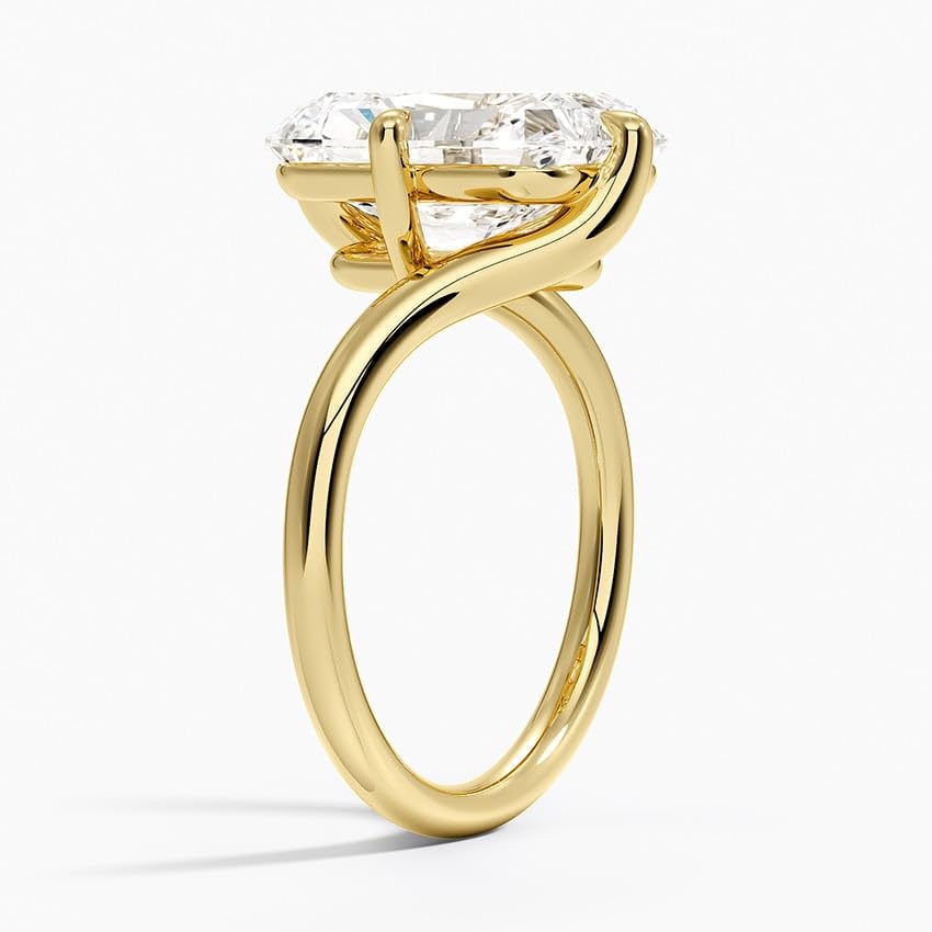 Radiant Cut 5 CT Lab Grown Diamond Engagement Ring - view 2