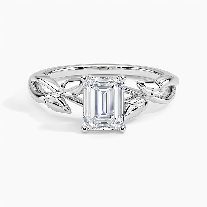 Split Shank 1 CT Emerald Cut Lab Grown Diamond Engagement Ring - view 6