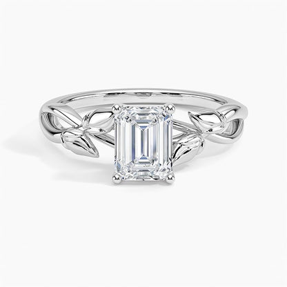 Split Shank 1 CT Emerald Cut Lab Grown Diamond Engagement Ring - view 6