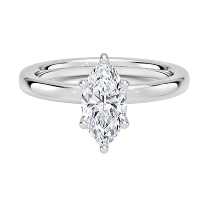 Solitaire 1 CT Marquise Cut Lab Grown Diamond Engagement Ring - view 1