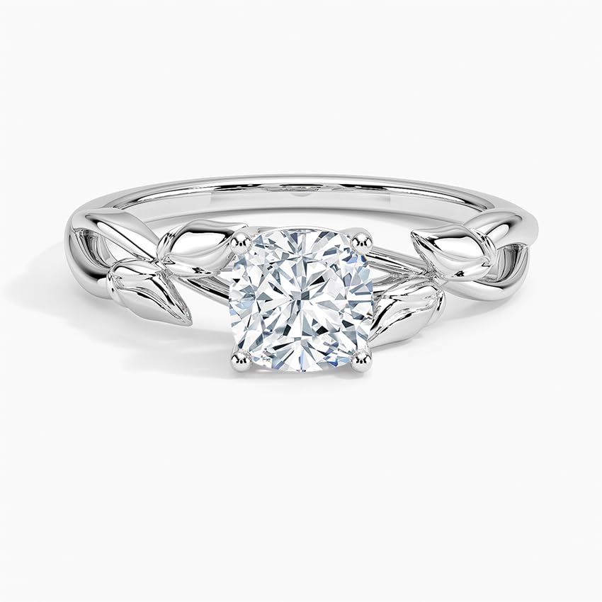 Split Shank 1 CT Cushion Cut Lab Grown Diamond Engagement Ring - view 6