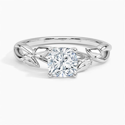 Split Shank 1 CT Cushion Cut Lab Grown Diamond Engagement Ring - view 6