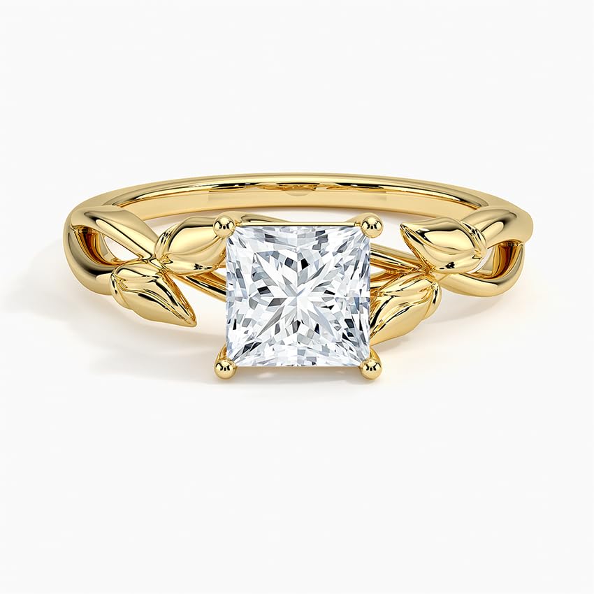 Split Shank 1 CT Princess Cut Lab Grown Diamond Engagement Ring - view 6
