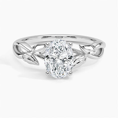 Split Shank 1 CT Oval Cut Lab Grown Diamond Engagement Ring - view 6
