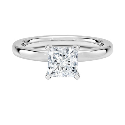 Solitaire 1 CT Princess Cut Lab Grown Diamond Engagement Ring - view 1