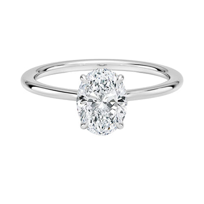 Solitaire 1 CT Oval Cut Lab Grown Diamond Engagement Ring - view 1