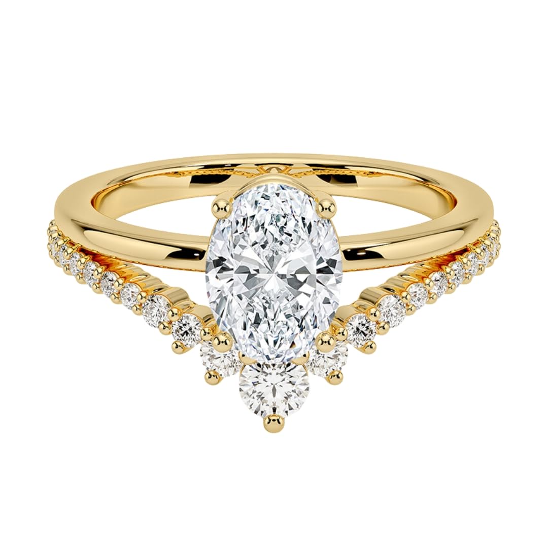1 CT Oval Cut Lab Grown Diamond