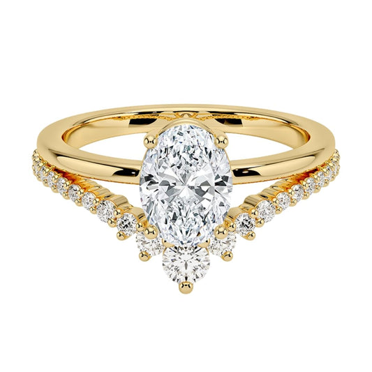 1 CT Oval Cut Lab Grown Diamond
