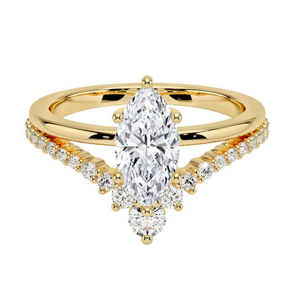 1 CT Marquise Cut Lab Grown Diamond