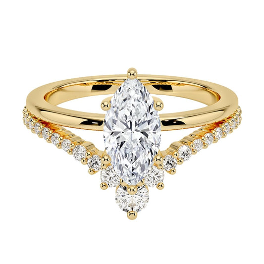 1 CT Marquise Cut Lab Grown Diamond
