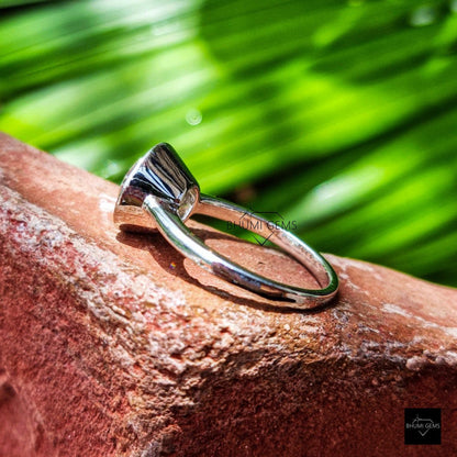 9 MM Old European Cut Bezel Set Moissanite Ring - view 4