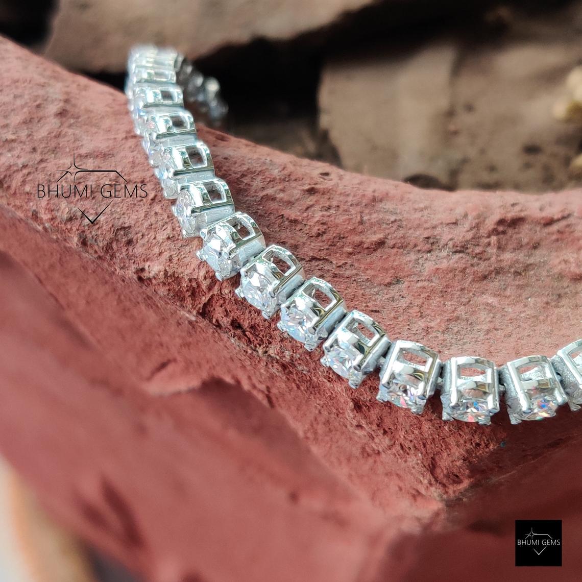 Moissanite Tennis Diamond Bracelet