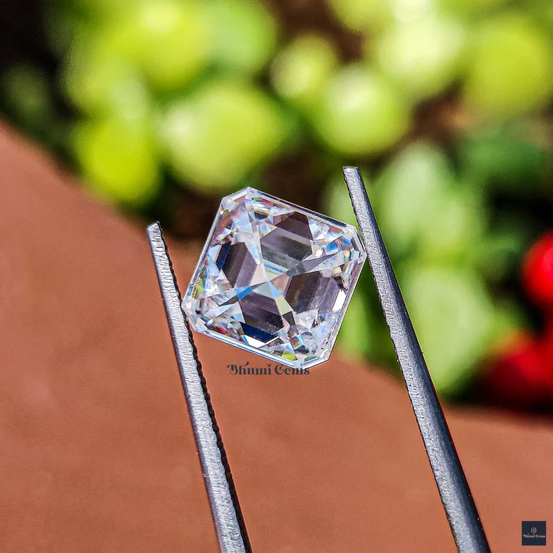 Asscher 1CT-25CT Loose Moissanite Diamond - view 3