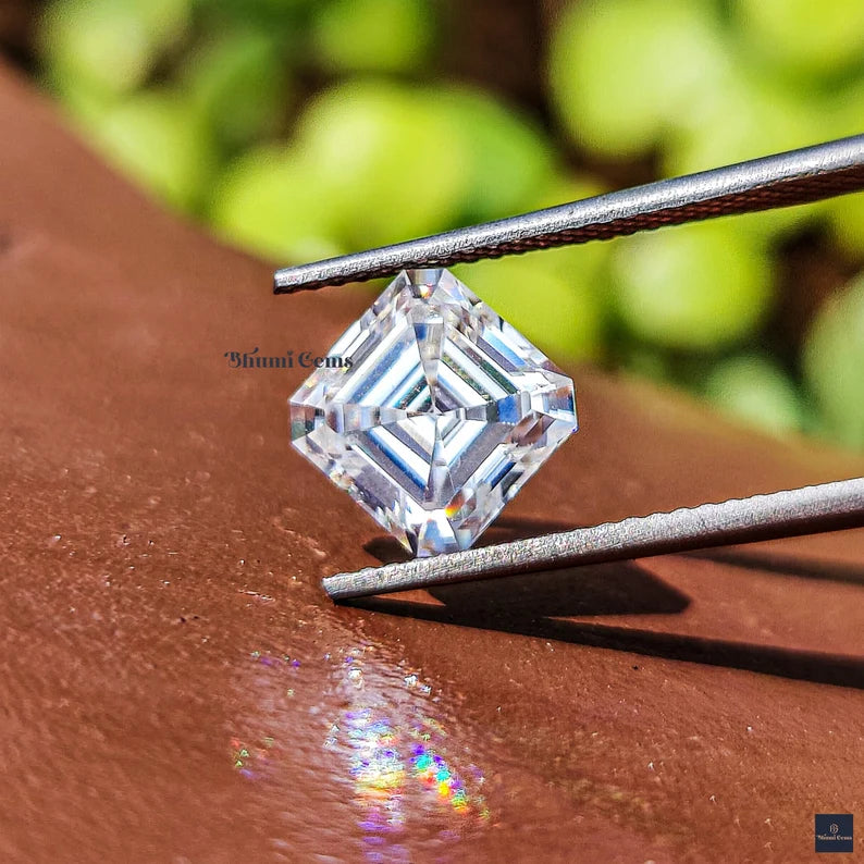 Asscher 1CT-25CT Loose Moissanite Diamond - view 4