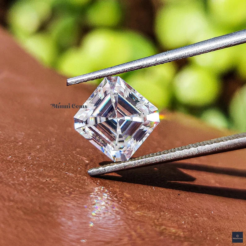 Asscher 1CT-25CT Loose Moissanite Diamond - view 1