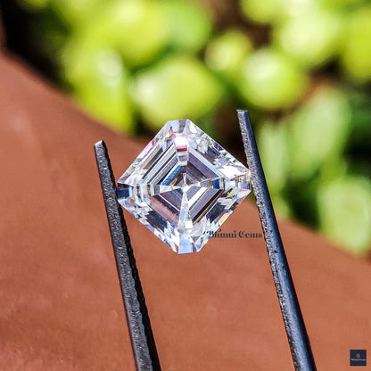 Asscher 1CT-25CT Loose Moissanite Diamond - view 2