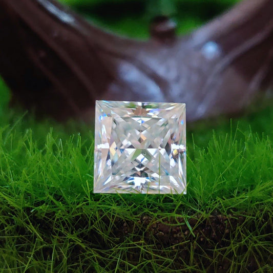 bezel corner princess diamond ring