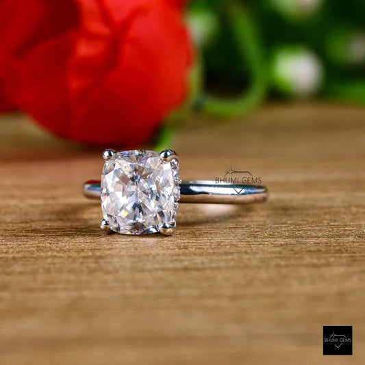 Cushion Moissanite Ring