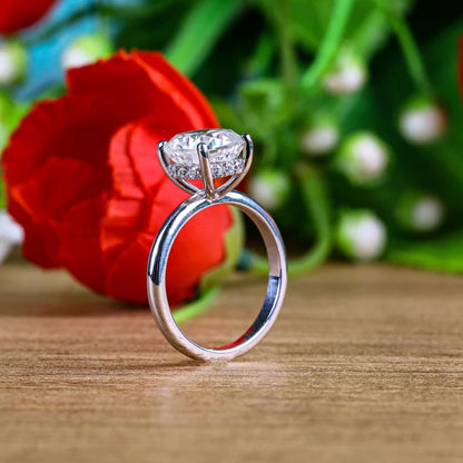 Cushion Moissanite 3 CT Engagement Ring - view 3