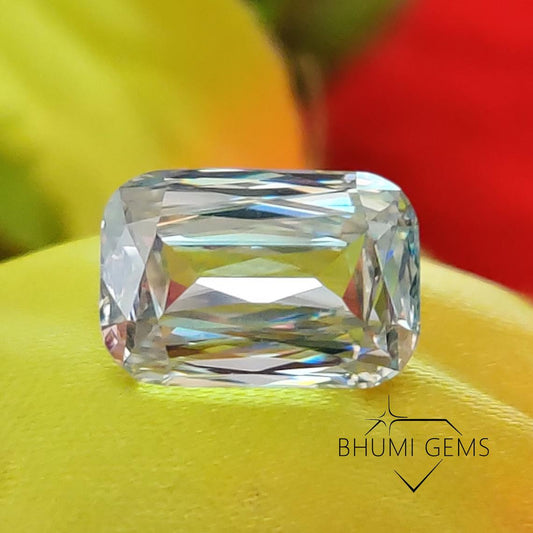 Emerald Criss Cut 2CT-25CT Loose Moissanite Diamond | Gemstone | Fancy Cut | Bhumi Gems | Making Ring, Earrings, Pendant | Genuine Moissanite