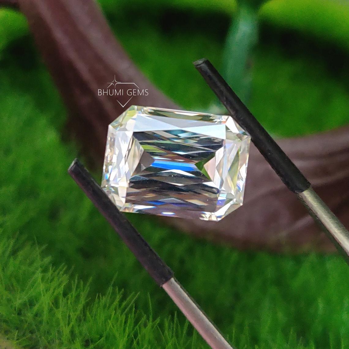 Emerald Criss Cut | Loose Moissanite Gemstone | Jewelry