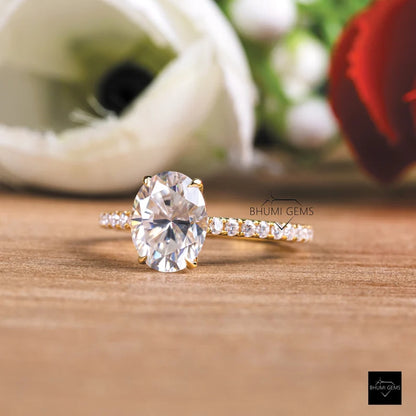 hidden halo ring for women