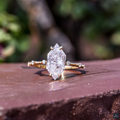 3 CT Dutch Marquise Cut Moissanite Engagement Ring - view 1